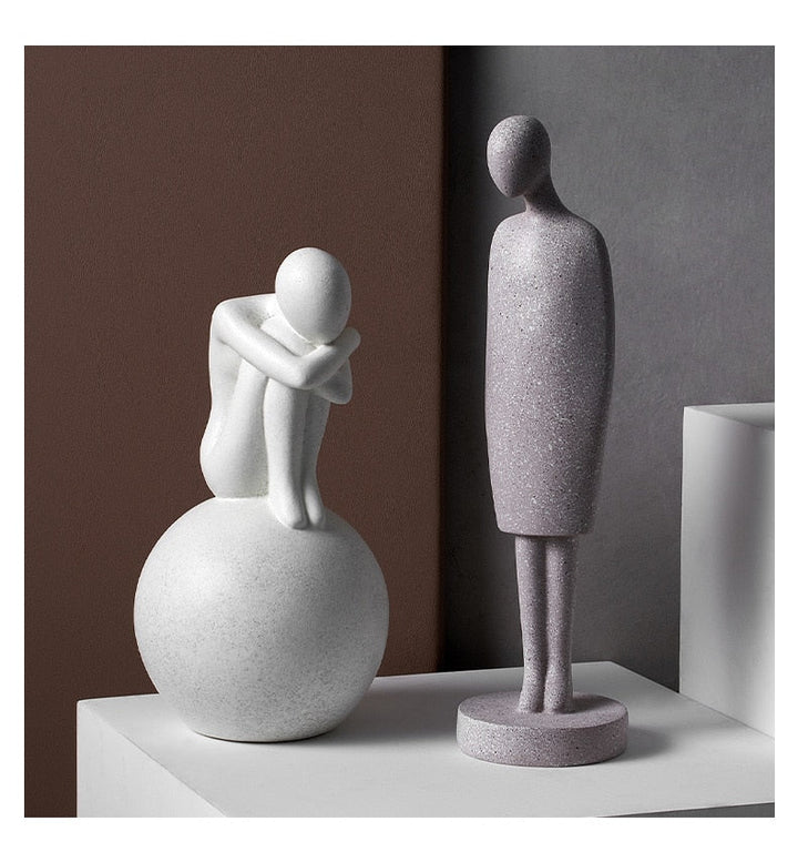 Nordic Abstract Thinker Harpiks Statue Skulptur | Skanto
