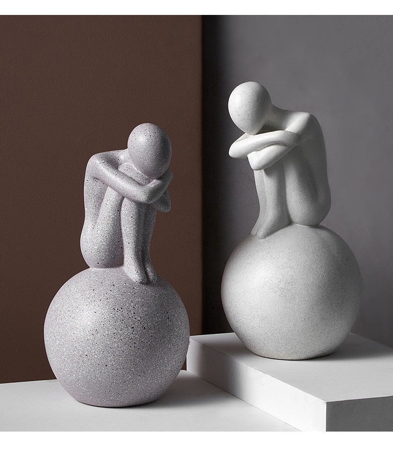 Nordic Abstract Thinker Harpiks Statue Skulptur | Skanto