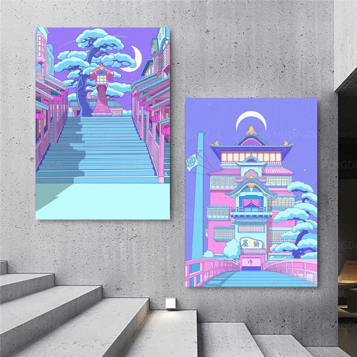 Japansk kongehus - Lærret veggkunst maleri