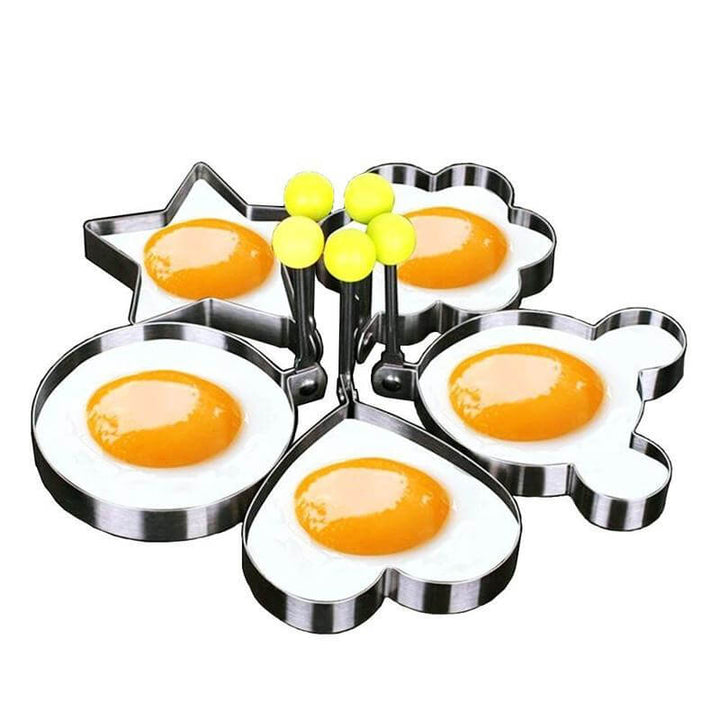 5pc/Set Stainless Steel Fried Egg Mold Pancake Rings | Skanto