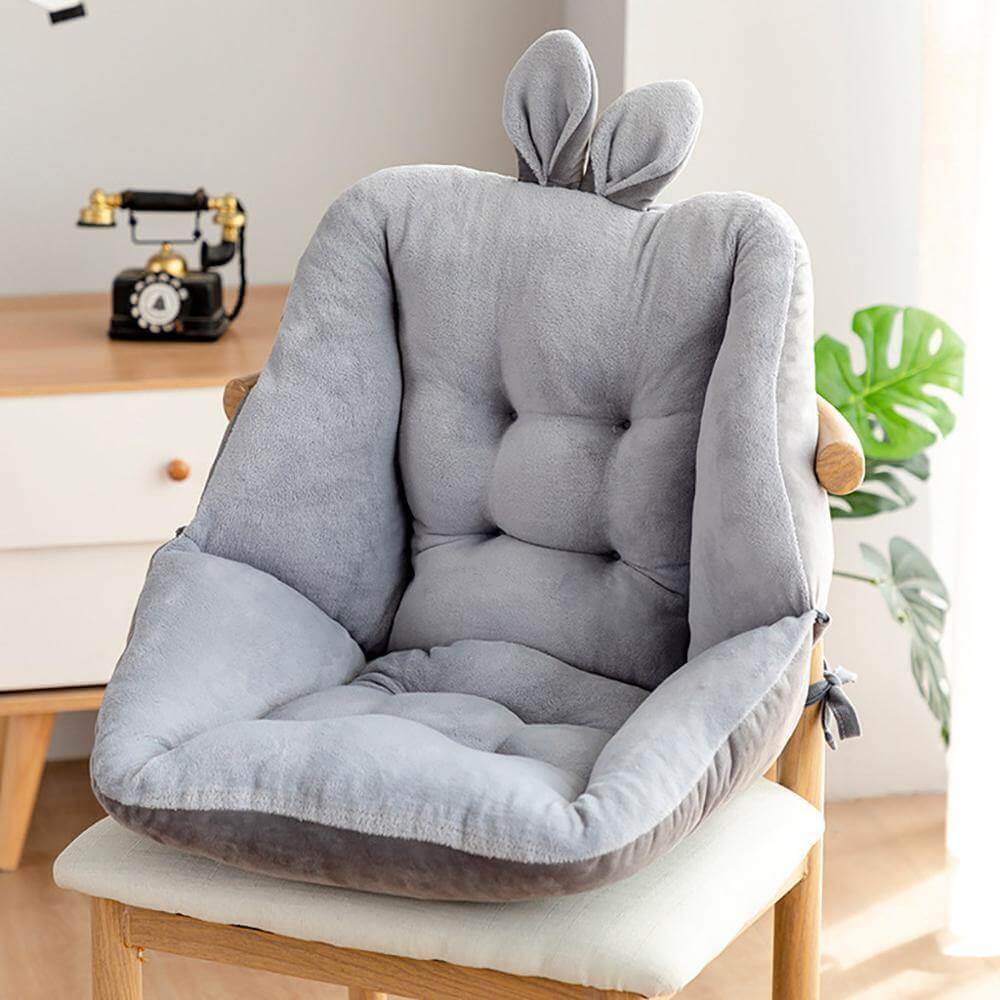 Fluffy Cute Chair Back Cushion | Skanto