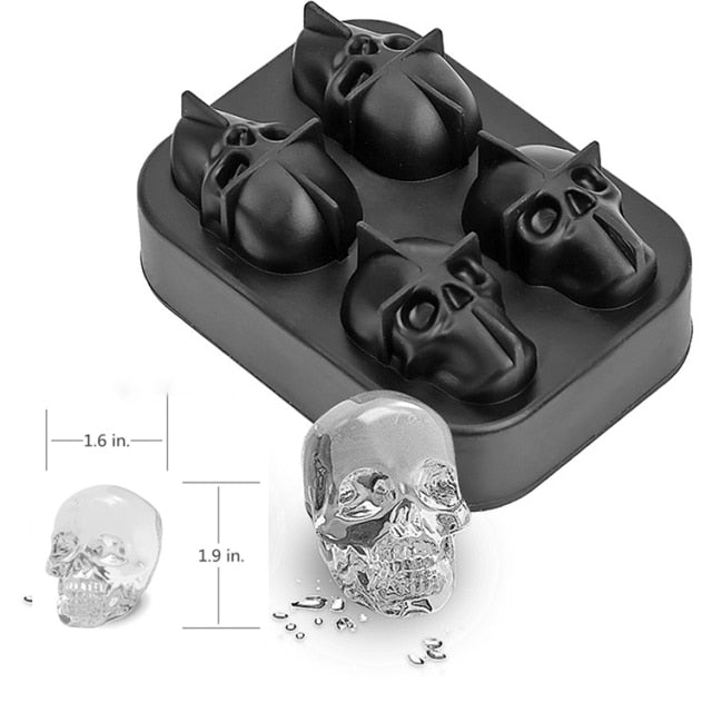 3D Gotisk Hodeskalle Isbitform | Skanto