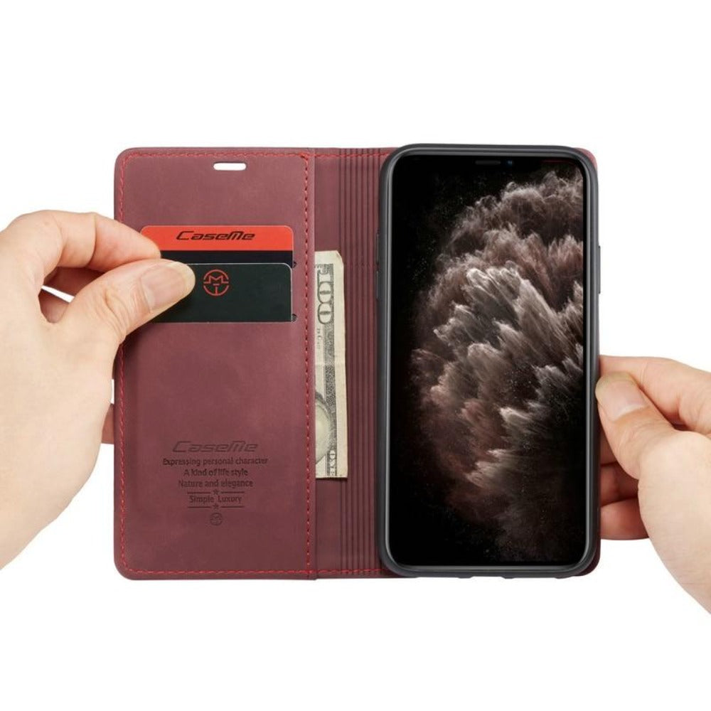 Skanto | Magnetisk Flip Lommebokdeksel for iPhone