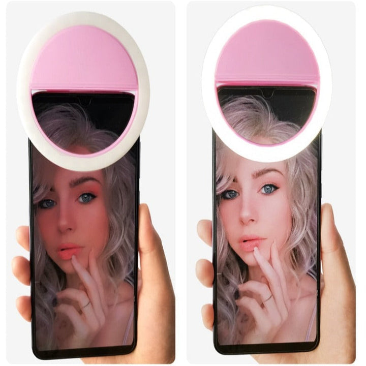 Skanto | Selfie-ring med innebygd lading – Perfekte bilder