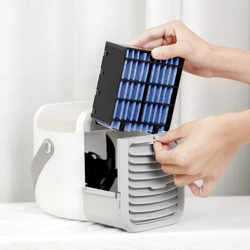 Skanto | Mini luftkjøler med rask ventilasjon, USB-oppladbar