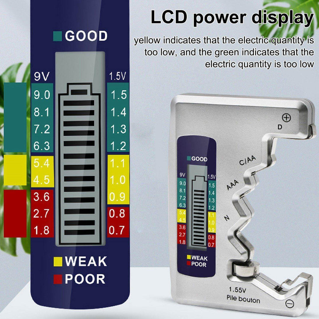 Skanto | Universell LCD Skjerm Batterikapasitet Tester