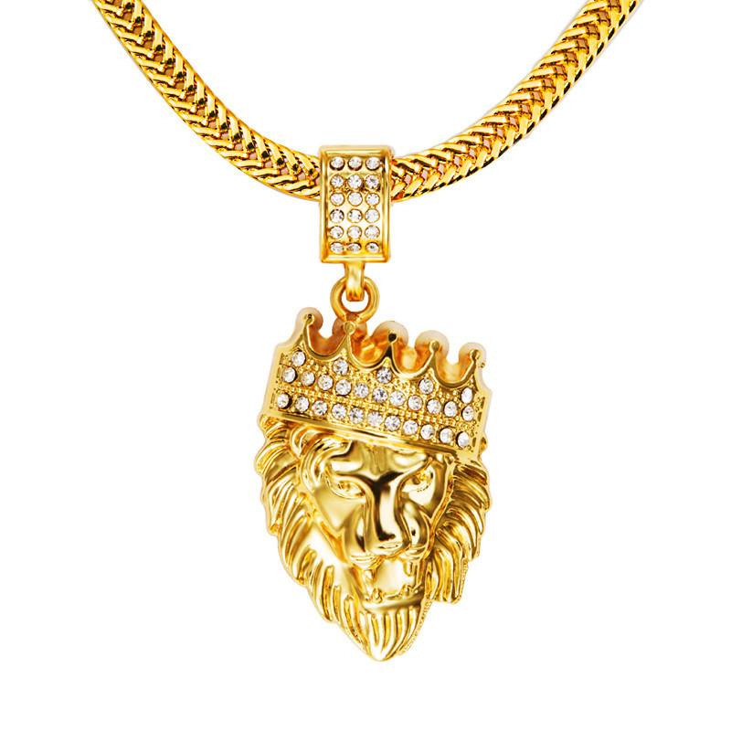 Alpha Lion - 18k Gullbelagt Halskjede | Skanto