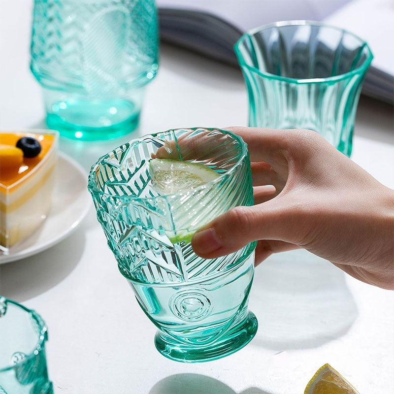 Skanto | Farget Glasskoppsett i Koi Fisk Form - Salg