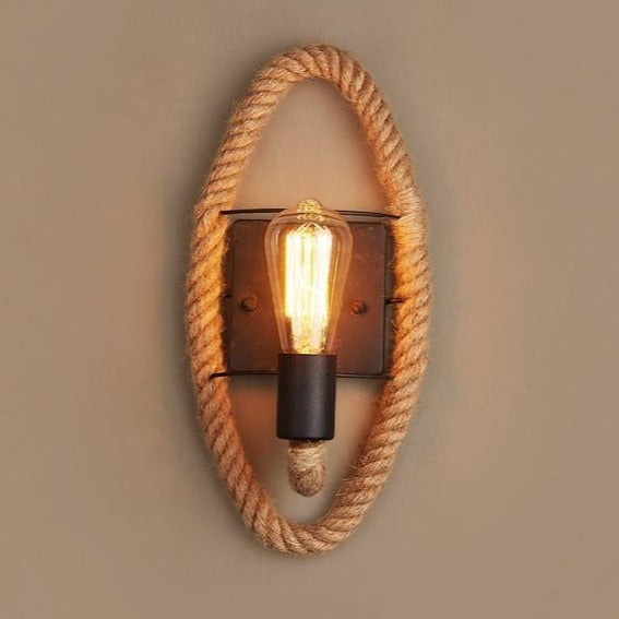 Skanto | Vintage Rope Wall Lamp - RusticRope