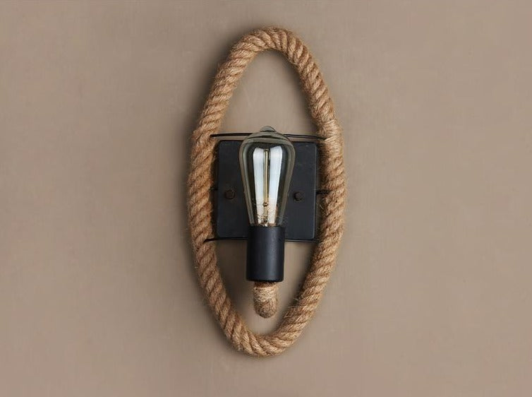 Skanto | Vintage Rope Wall Lamp - RusticRope
