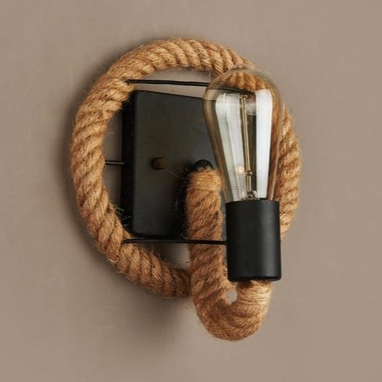 Skanto | Vintage Rope Wall Lamp - RusticRope