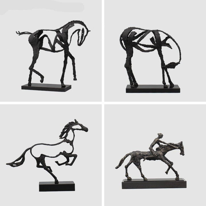 Skanto | Minimalist Abstrakt Hest Skulptur Kunst Figurine