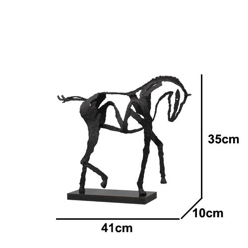 Skanto | Minimalist Abstrakt Hest Skulptur Kunst Figurine