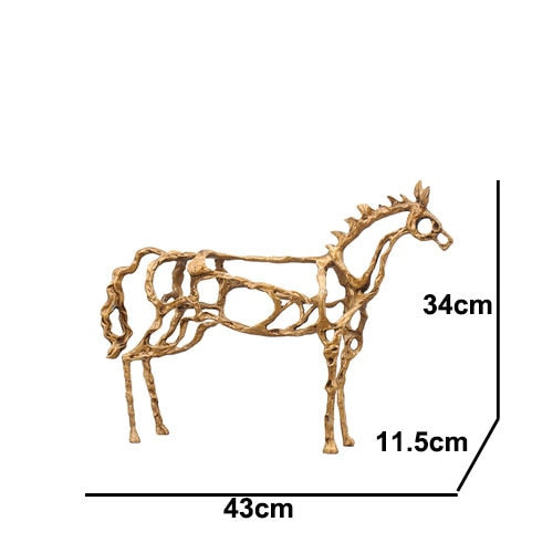 Skanto | Minimalist Abstrakt Hest Skulptur Kunst Figurine