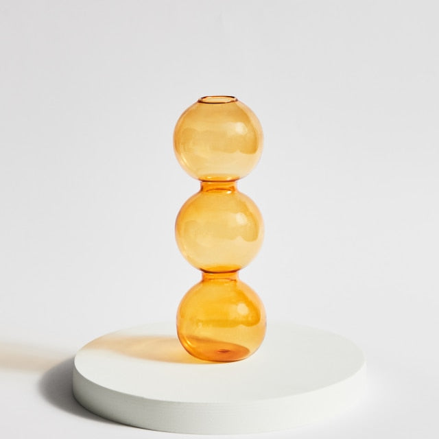 Moderne Glass Kandelaber-Orange | Skanto