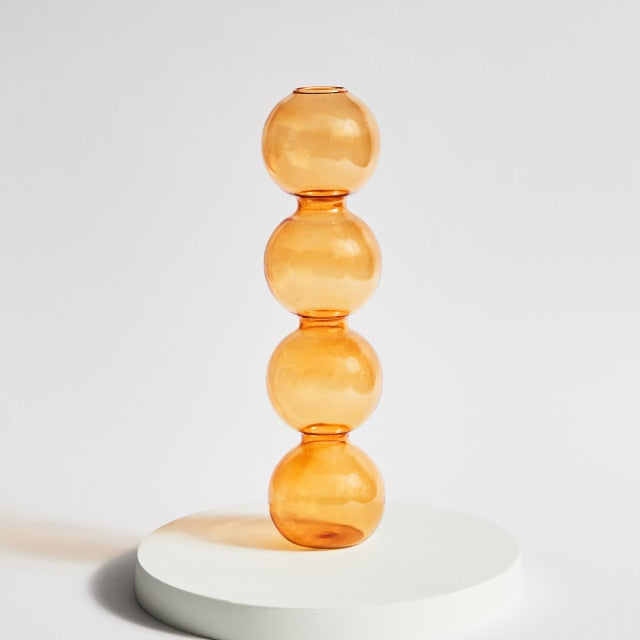 Moderne Glass Kandelaber-Orange | Skanto