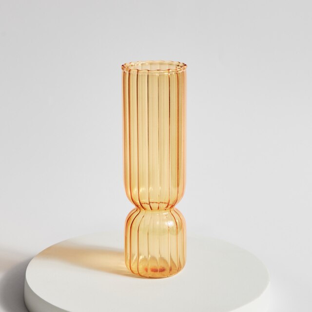 Moderne Glass Kandelaber-Orange | Skanto
