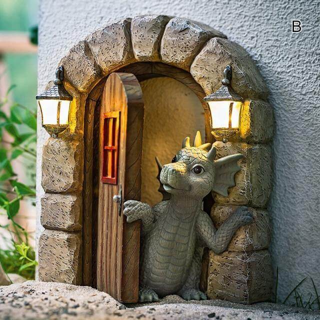 Nydelig Hage Drage Veggskulptur | Skanto