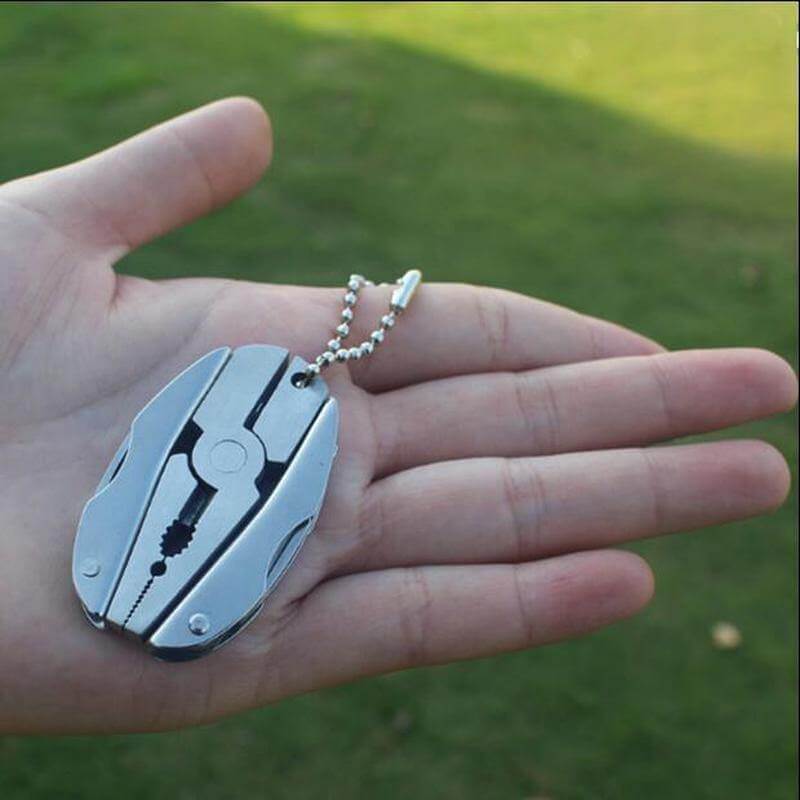 6i1 Fleksibel Reiset Camping Nøkkelring Verktøysett | Skanto