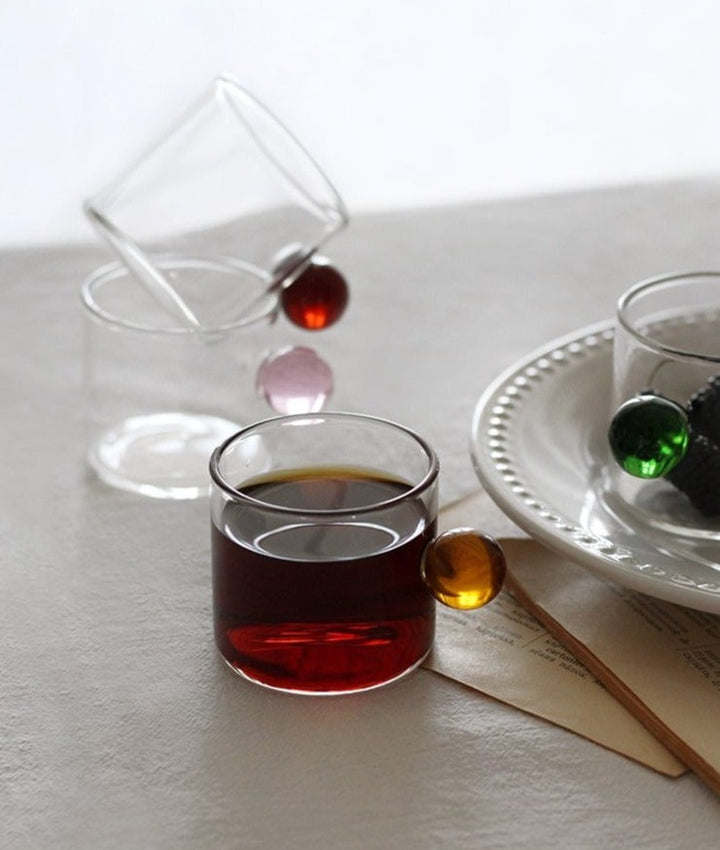 Globe Håndtak Glass Espresso Kopp | Skanto