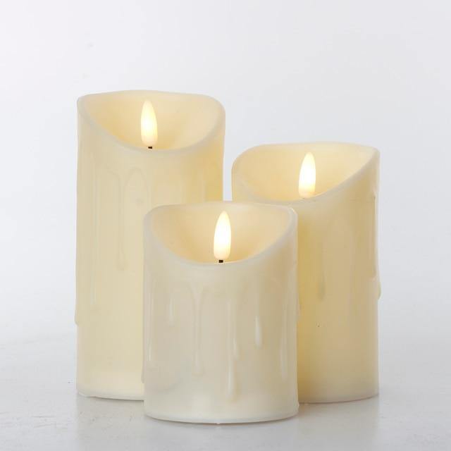 3pcs Remote Control LED Flameless Candle | Skanto