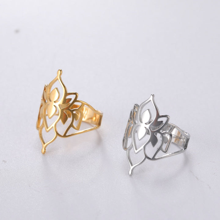 Skanto | Buddha Vintage Lotus Ring for kvinner