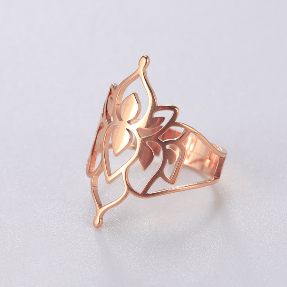 Skanto | Buddha Vintage Lotus Ring for kvinner
