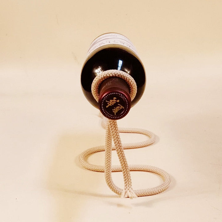 Skanto | RopeElegance Hengende Tau Vin Rack | Stilig Vinlagring | Unik Design for Hjemmet