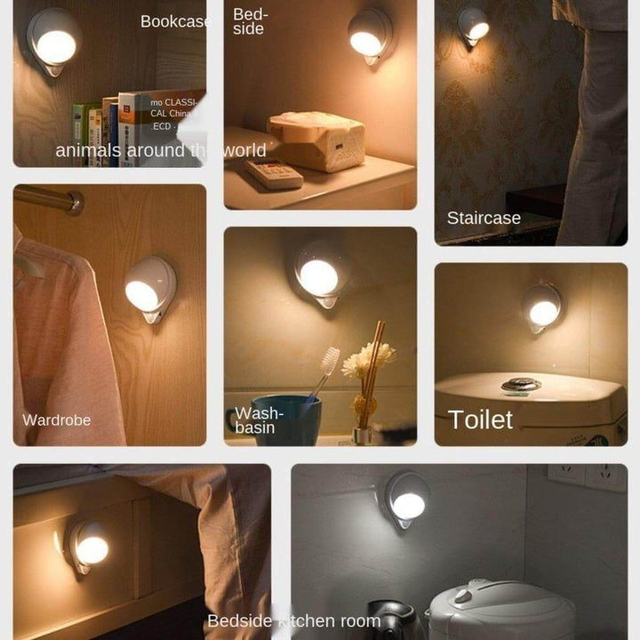 360 Grad roterbar vannfall kropp gjenkjenning ladelampe | Skanto