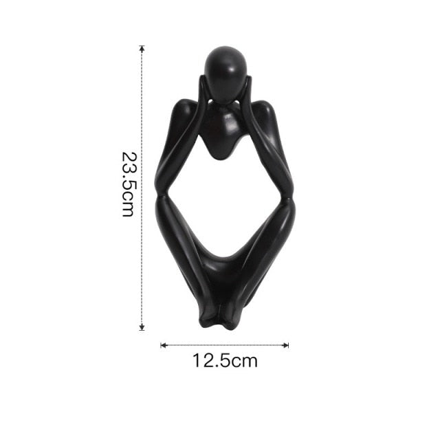 Nordic Abstrakt Unik Tenker Figurine Hjem Decor | Skanto