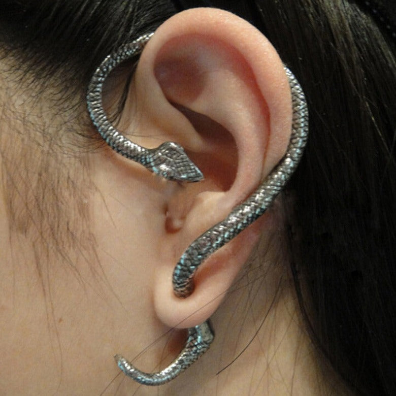 Skanto | Twining Snake Punk Stil Øredobber