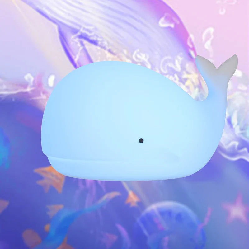 Skanto | Søt hval nattlys med fargeforandring - GlowWhale