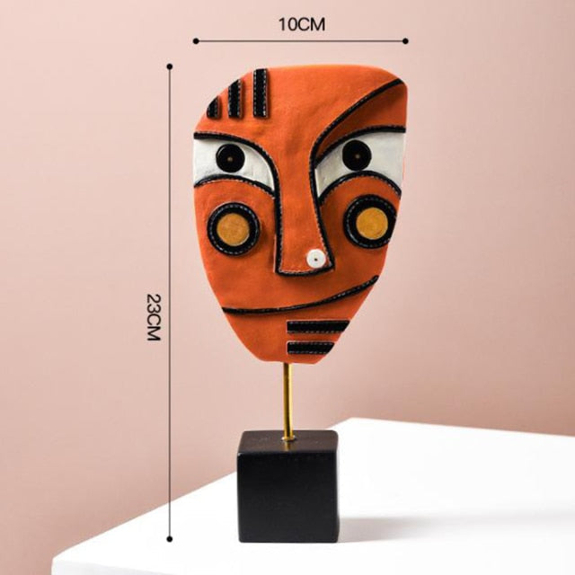 Skanto | Abstrakt Pop Art Ansikt Hjem Skulptur