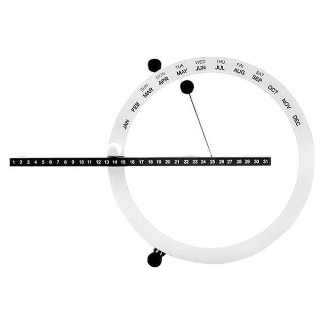 Flip Magnetisk Manuell Daglig Skrivebordskalender | Skanto