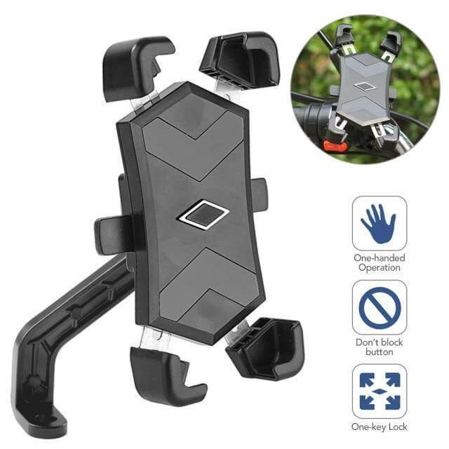Justerbar 360 Automatisk Sykkel Telefonholder | Skanto