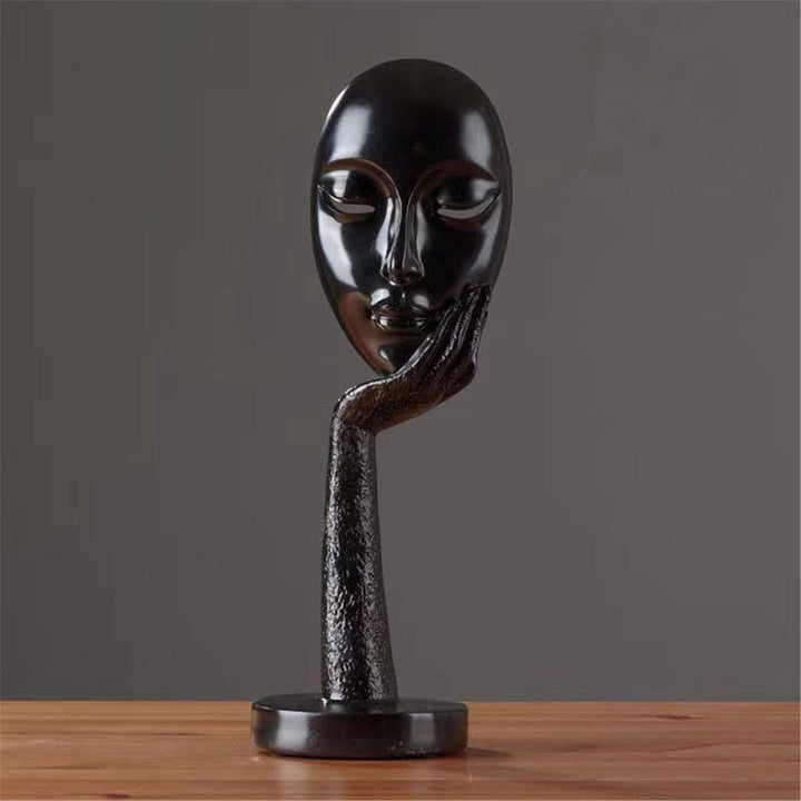 Moderne abstrakt menneskelig ansikt kunst statue | Skanto