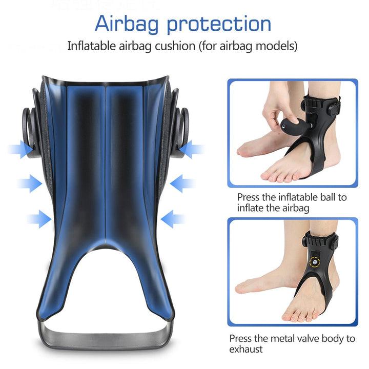 Oppblåsbar ankelstøtte airbag fotstøtte | Skanto