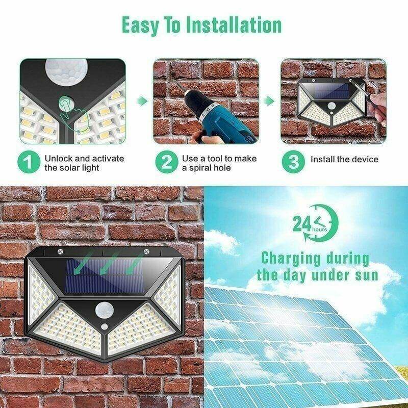 LED Utendørs Sollys Vegglampe | Skanto