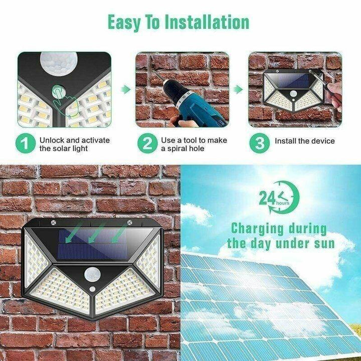 LED Utendørs Sollys Vegglampe | Skanto