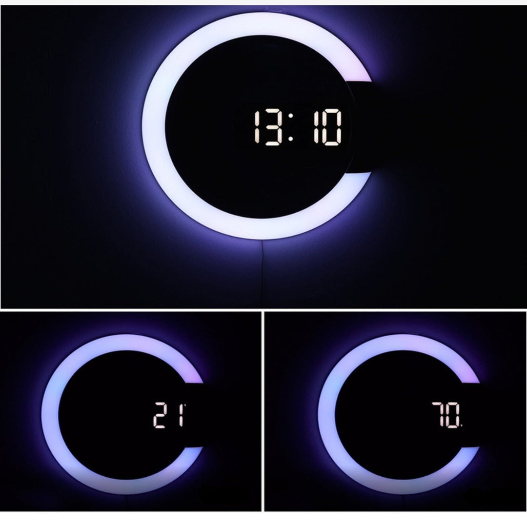 Skanto | LED Ring Lampe Veggklokke