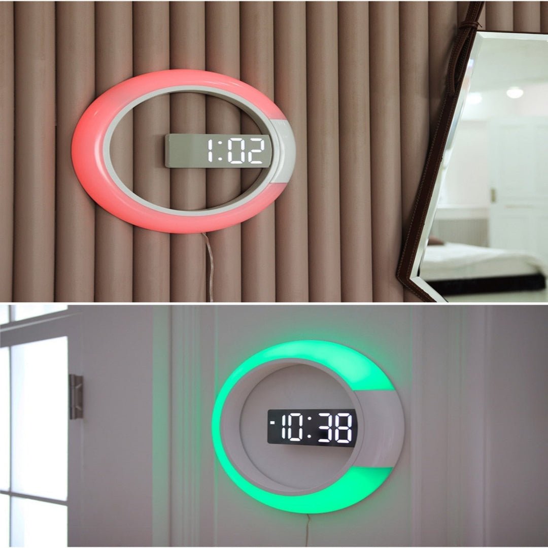 Skanto | LED Ring Lampe Veggklokke