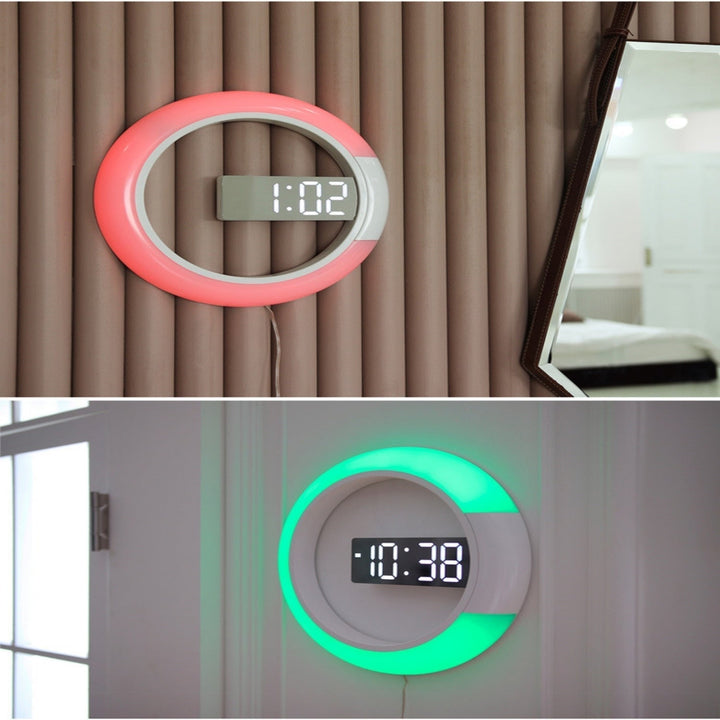 Skanto | LED Ring Lampe Veggklokke