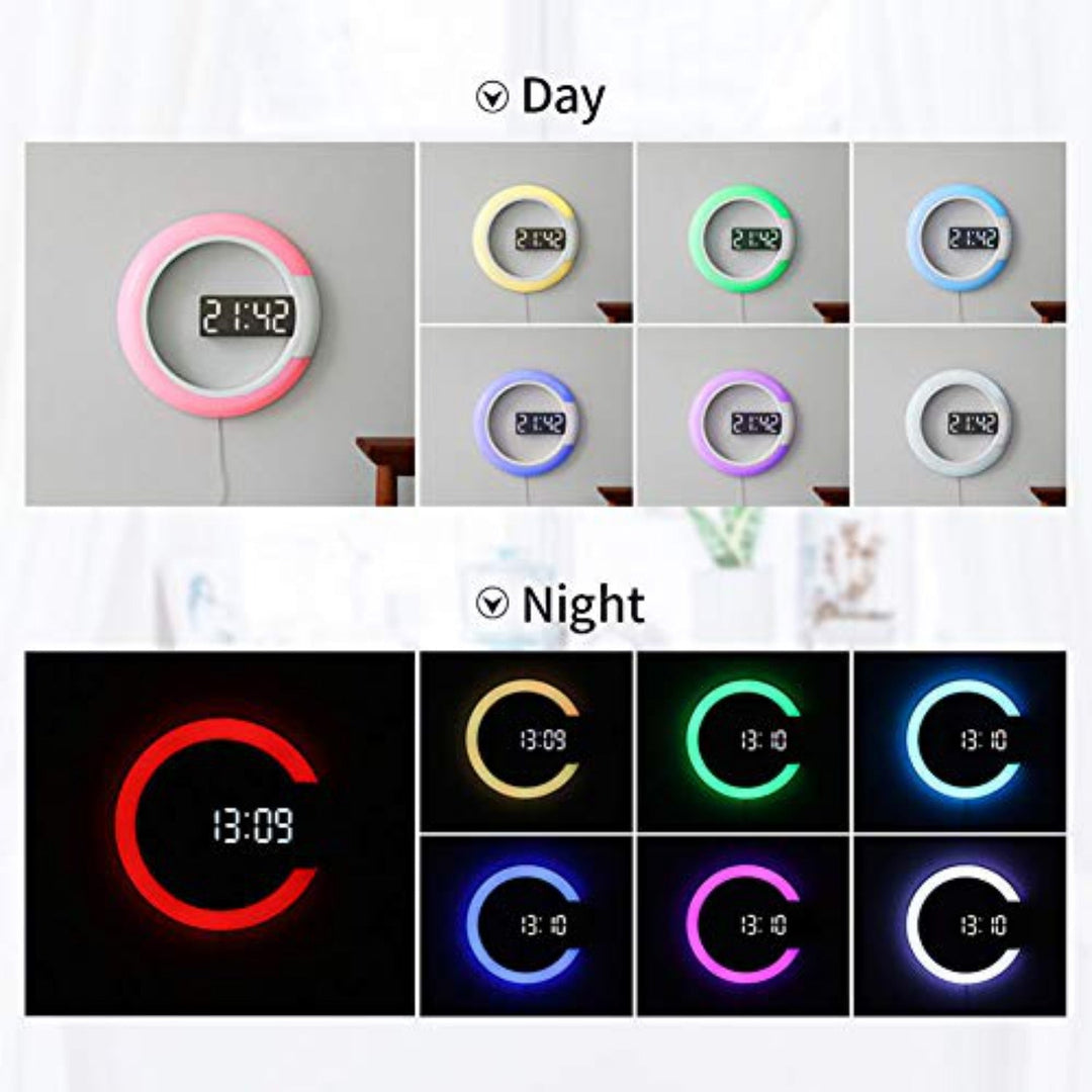 Skanto | LED Ring Lampe Veggklokke
