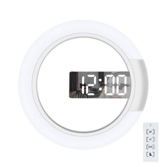 Skanto | LED Ring Lampe Veggklokke