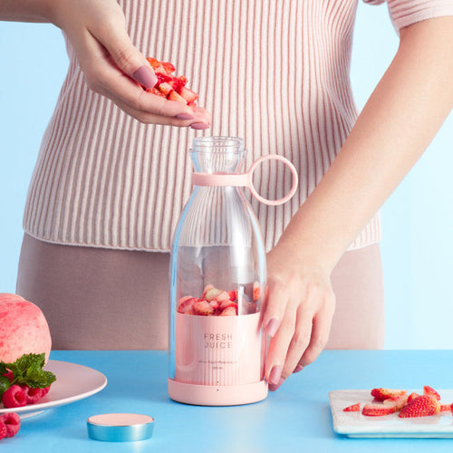 Bærbar Elektrisk Frukt Juice Blender Flaske USB Lading | Skanto
