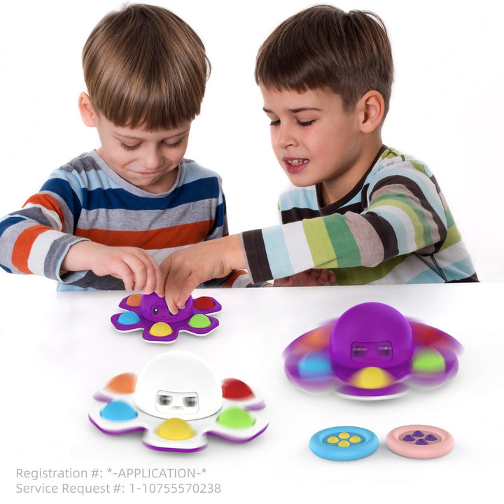 Omvendt blekksprut spinner pop it | Skanto