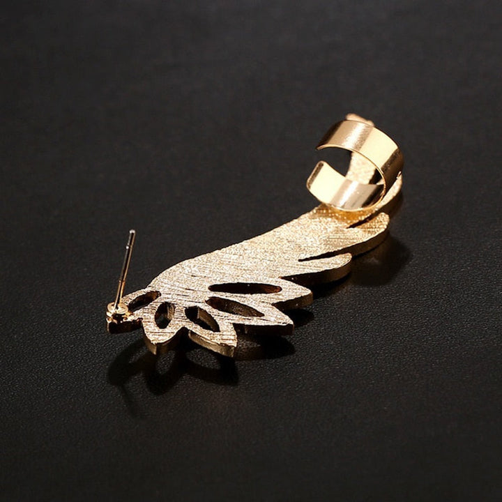 Skanto | Fashion Alloy Feather Øreklipp Clip on Øredobber