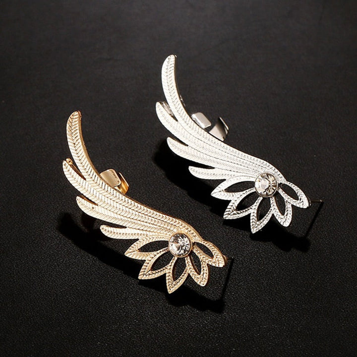 Skanto | Fashion Alloy Feather Øreklipp Clip on Øredobber