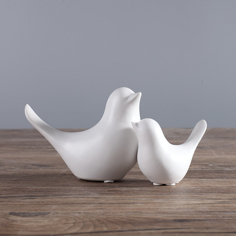 Nordic Creative Keramiske Fuglefigurer | Skanto