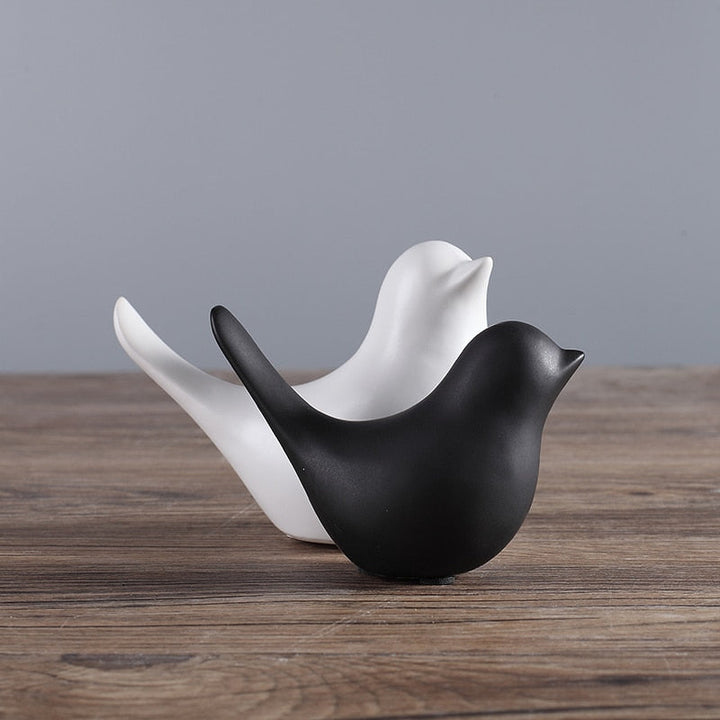 Nordic Creative Ceramic Bird Figurines | Skanto